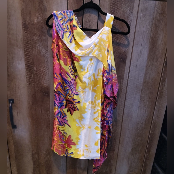 BCBGMAXAZRIA Gorgeous Vibrant Silk Runway Sample Dress - Picture 2 of 8